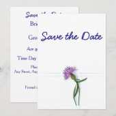 Traditionele Schotse en Keltische Trouwdistel Th Kaart (Voorkant / Achterkant)