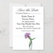 Traditionele Schotse en Keltische Trouwdistel Th Magnetische Uitnodiging (Voorkant)