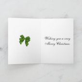 Traditionele Schotse Plaid Kerstman Kerstmis Kaart (Binnen)