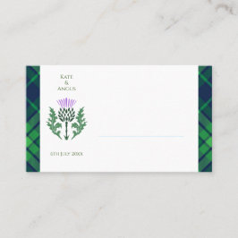 Traditionele Schotse Tartan en Schotse distel Plaatskaartje