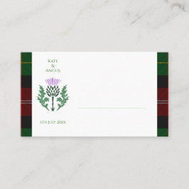 Traditionele Schotse Tartan en Schotse distel Plaatskaartje