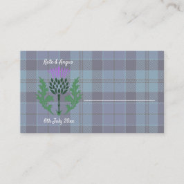 Traditionele Schotse Tartan en Schotse distel Plaatskaartje