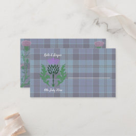 Traditionele Schotse Tartan en Schotse distel Plaatskaartje