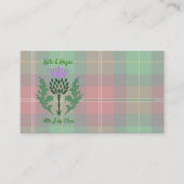 Traditionele Schotse Tartan en Schotse distel Plaatskaartje (Voorkant)