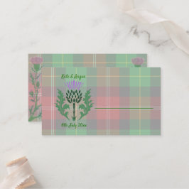 Traditionele Schotse Tartan en Schotse distel Plaatskaartje