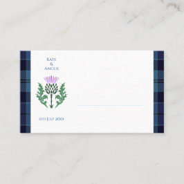 Traditionele Schotse Tartan en Schotse distel Plaatskaartje