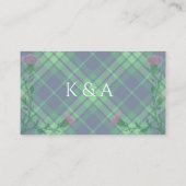 Traditionele Schotse Tartan en Schotse distel Plaatskaartje (Achterkant)