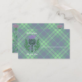 Traditionele Schotse Tartan en Schotse distel Plaatskaartje