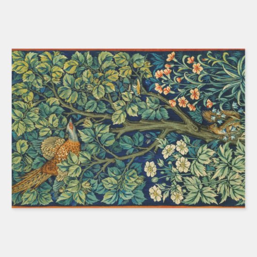 Traditionele selectie van William Morris Inpakpapier Vel (Voorkant)