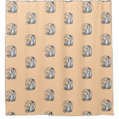 Traditionele Shaver's Douchegordijn (Voorkant)