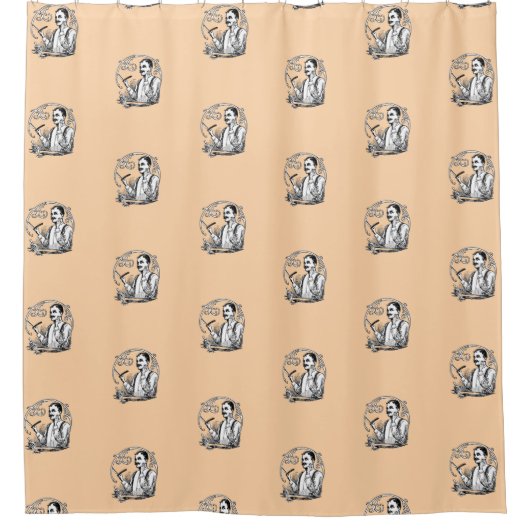 Traditionele Shaver's Douchegordijn (Voorkant)