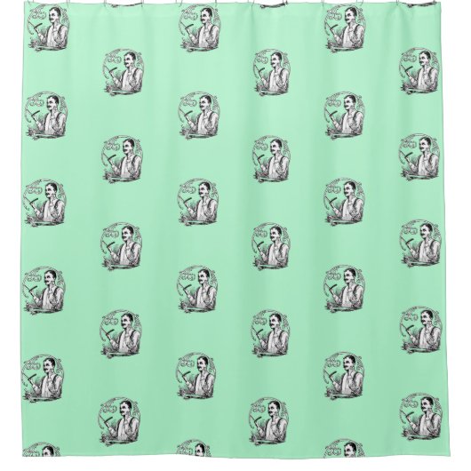 Traditionele Shaver's Douchegordijn (Voorkant)