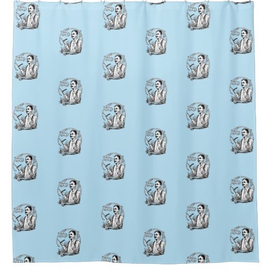 Traditionele Shaver's Douchegordijn (Voorkant)