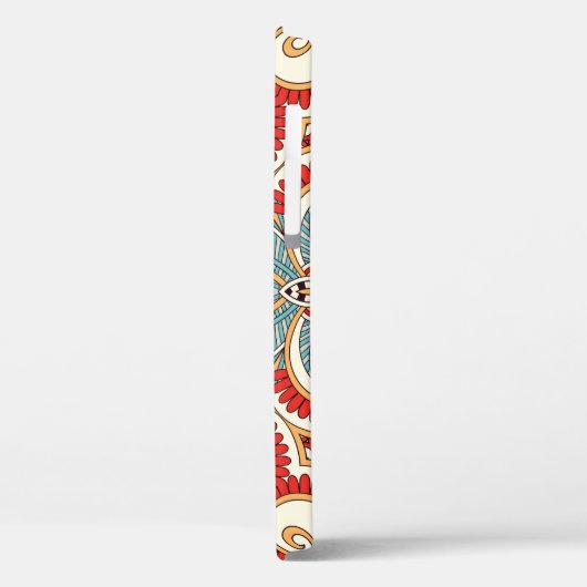 Traditionele sierbloem-paisleybandanna. Yo Case-Mate iPhone Case (Achterkant / Links)