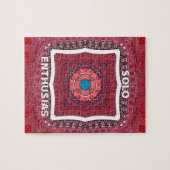 Traditionele Sindhi Cultuur Ajrak Patroon Art Prin Legpuzzel (Horizontaal)