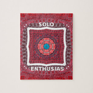 Traditionele Sindhi Cultuur Ajrak Patroon Art Prin Legpuzzel