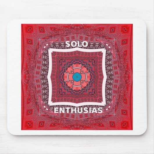 Traditionele Sindhi Cultuur Ajrak Patroon Art Prin Muismat (Voorkant)