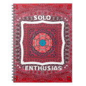 Traditionele Sindhi Cultuur Ajrak Patroon Art Prin Notitieboek (Voorkant)