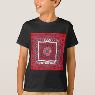 Traditionele Sindhi Cultuur Ajrak Patroon Art Prin T-shirt