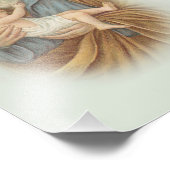 Traditionele Sint-Jozef en Kind-Jezus Foto Afdruk (Hoek)