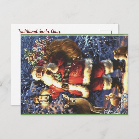 Traditionele Sinterklaas Feestdagenkaart (Voorkant / Achterkant)