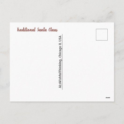 Traditionele Sinterklaas Feestdagenkaart (Achterkant)