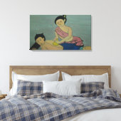 Traditionele slachting in Thailand Canvas Afdruk (Insitu (Slaapkamer))