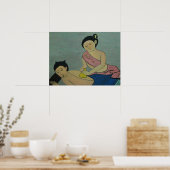 Traditionele slachting in Thailand Poster (Keuken)