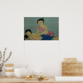 Traditionele slachting in Thailand Poster (Keuken)