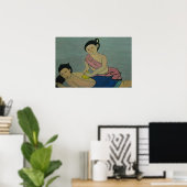 Traditionele slachting in Thailand Poster (Thuiskantoor)