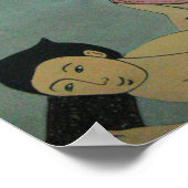 Traditionele slachting in Thailand Poster (Hoek)