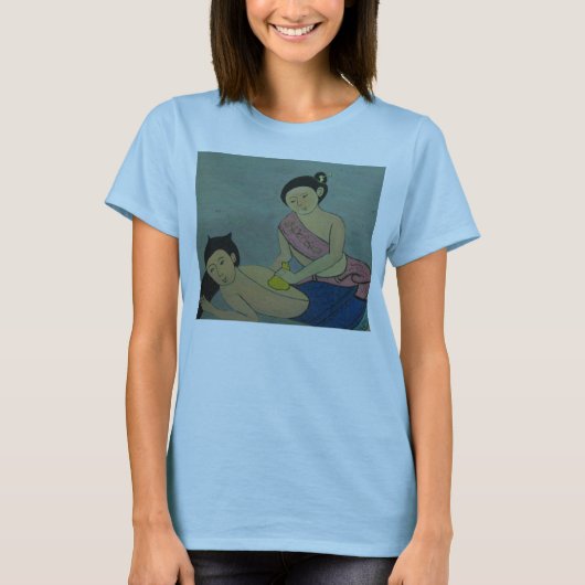 Traditionele slachting in Thailand T-shirt (Voorkant)