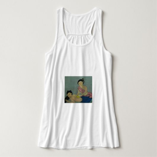 Traditionele slachting in Thailand Tanktop (Design voorkant)