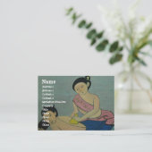 Traditionele slachting in Thailand Visitekaartje (Staand voorkant)