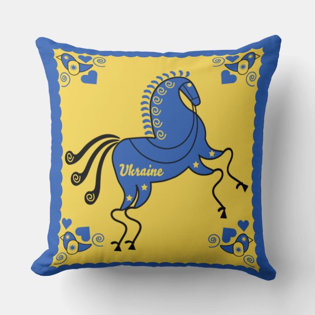 Traditionele Slavic Folk Art Oekraïne Kussen (Voorkant)