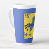 Traditionele Slavic Folk Art Oekraïne Latte Mok (Linkerhoek)