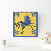 Traditionele Slavic Folk Art Oekraïne Vierkante Klok (Huis)