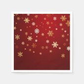 Traditionele Sneeuw herfst: Kerstmis Sneeuwvlok se Servet (Voorkant)
