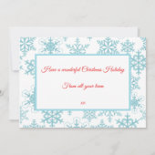 Traditionele Sneeuwman Baas Gift Card Houder Kaart (Achterkant)