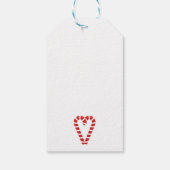 Traditionele snoepstok & groen cadeaulabel (Achterkant)