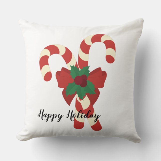 Traditionele  snoepsuikerriet rood en witte wormen kussen (Voorkant)