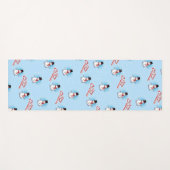 Traditionele Snowman met vrolijk kerstfeest op BLU Yogamat (Voorkant (horizontaal))