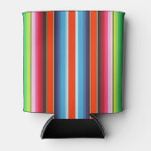 Traditionele Spaanse Serape Fiesta Mexicaanse Blan Blikjeskoeler (Voorkant)