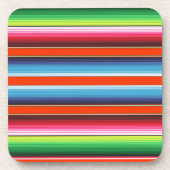 Traditionele Spaanse Serape Fiesta Mexicaanse Blan Drankjes Onderzetter (Voorkant)