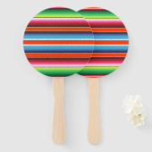 Traditionele Spaanse Serape Fiesta Mexicaanse Blan Handwaaier (Voorkant en achterkant)