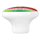 Traditionele Spaanse Serape Fiesta Mexicaanse Blan Keramische Knop (Zijkant)