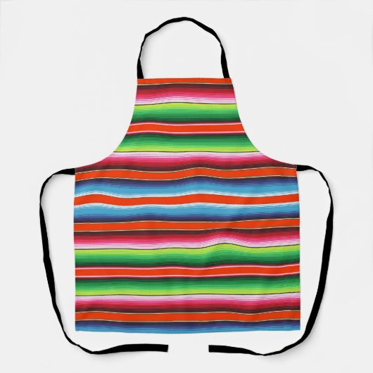 Traditionele Spaanse Serape Fiesta Mexicaanse Blan Schort (Voorkant)