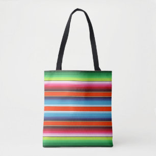Traditionele Spaanse Serape Fiesta Mexicaanse Blan Tote Bag