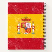 Traditionele Spaanse vlag Recipe Cookbook Notitieboek (Achterkant)