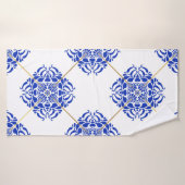 Traditionele spanje naadloos. Spaanse cerami Badhanddoek (Badhanddoek)